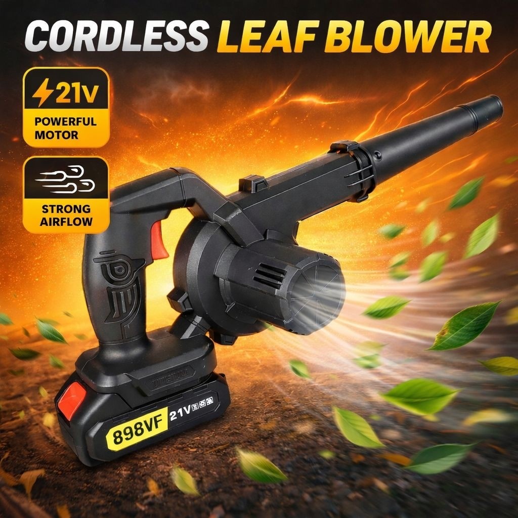 (rosamond17) Mesin Blower Tangan Cordless Hand Blower Dryer Pet Mesin Blower Keong Cordless / 2in1 M