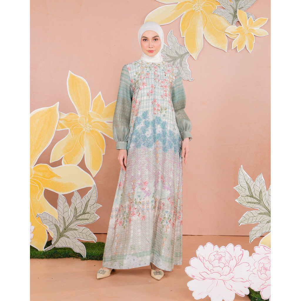 Muda Official Kemala Dress - Turqouise