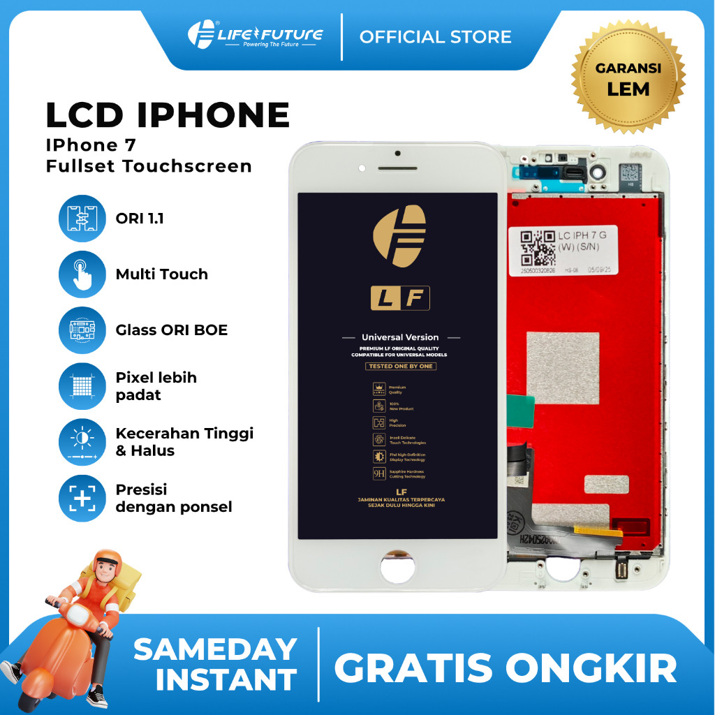 [LCD LIFE FUTURE] -  LCD Fullset iPh*ne 7 Fullset Touchscreen LCD [LCD LIFE FUTURE] GROSIR MURAH