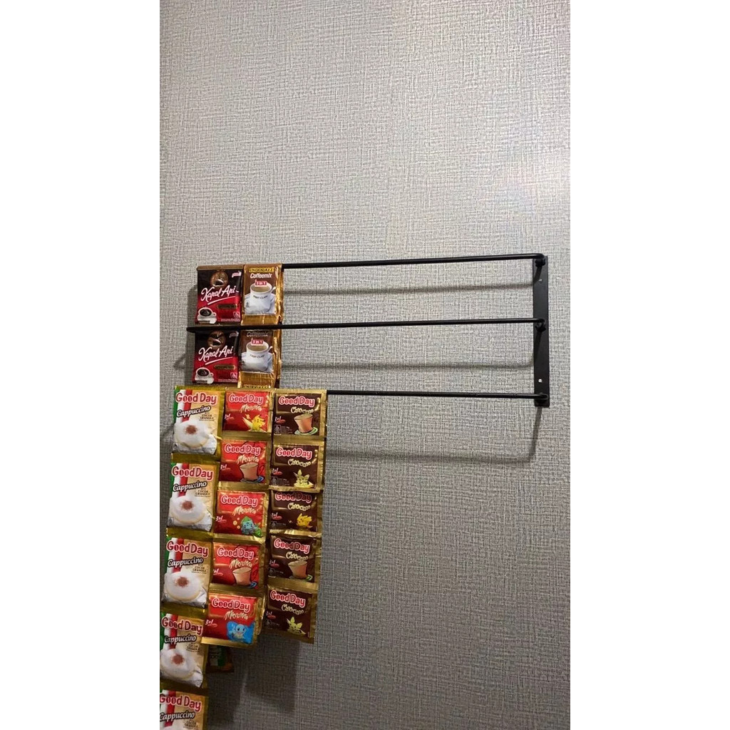 Gantungan handuk 3 susun / Rak handuk kamar mandi 3 susun / gantungan handuk tempel dinding