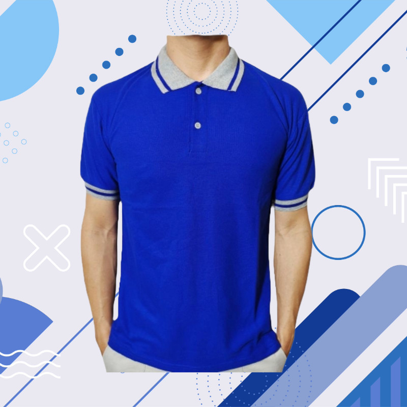 KAOS POLO SHIRT LENGAN PENDEK KERAH KOMBINASI BAJU PRIA WANITA POLOS WARNA HITAM PUTIH COKLAT KUNING