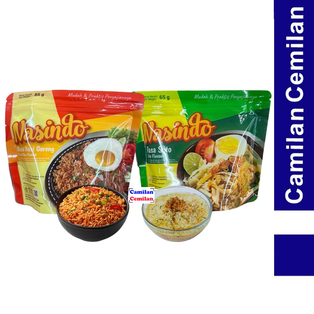 Nasindo Nasi Instan Nasi Goreng Soto Siap Saji