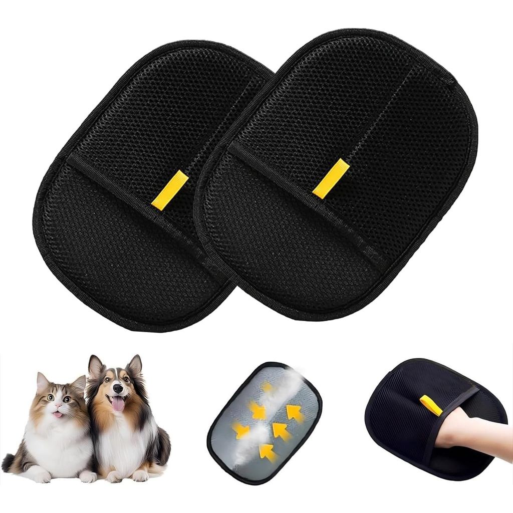 Magic Pet Static Hair Removal Gloves  Brush Hair Remover  Cat Hair Removal Tool  Hair Removal Brush 