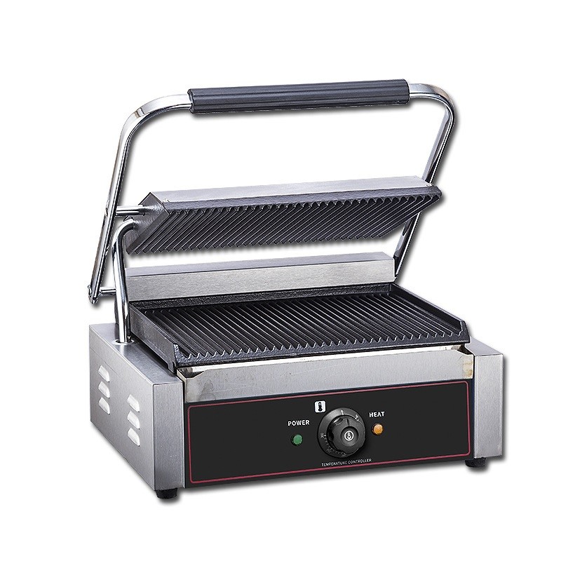 Commercial Single Pressing Plate Electric Panini Grill Professional Panini Press Grill Sandwich Elec