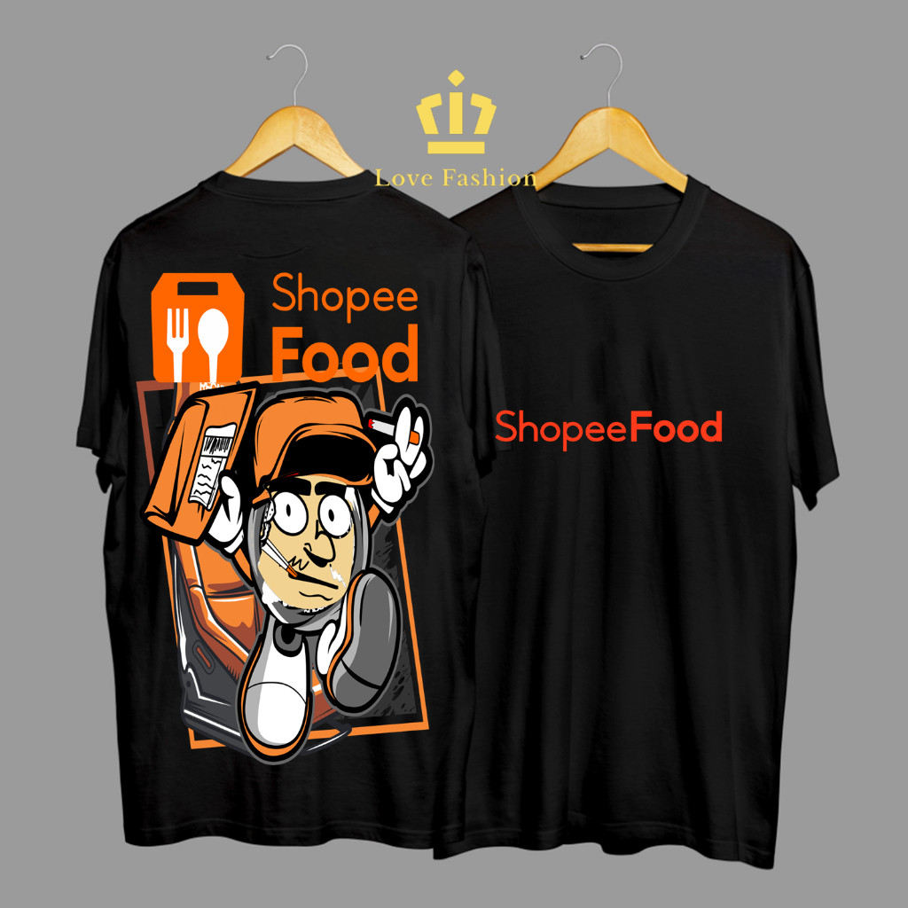 Kaos Tshirt Baju Distro ShopeeFOOD Resi Full Order Gacor Meluncur Gass Premium Terbaru