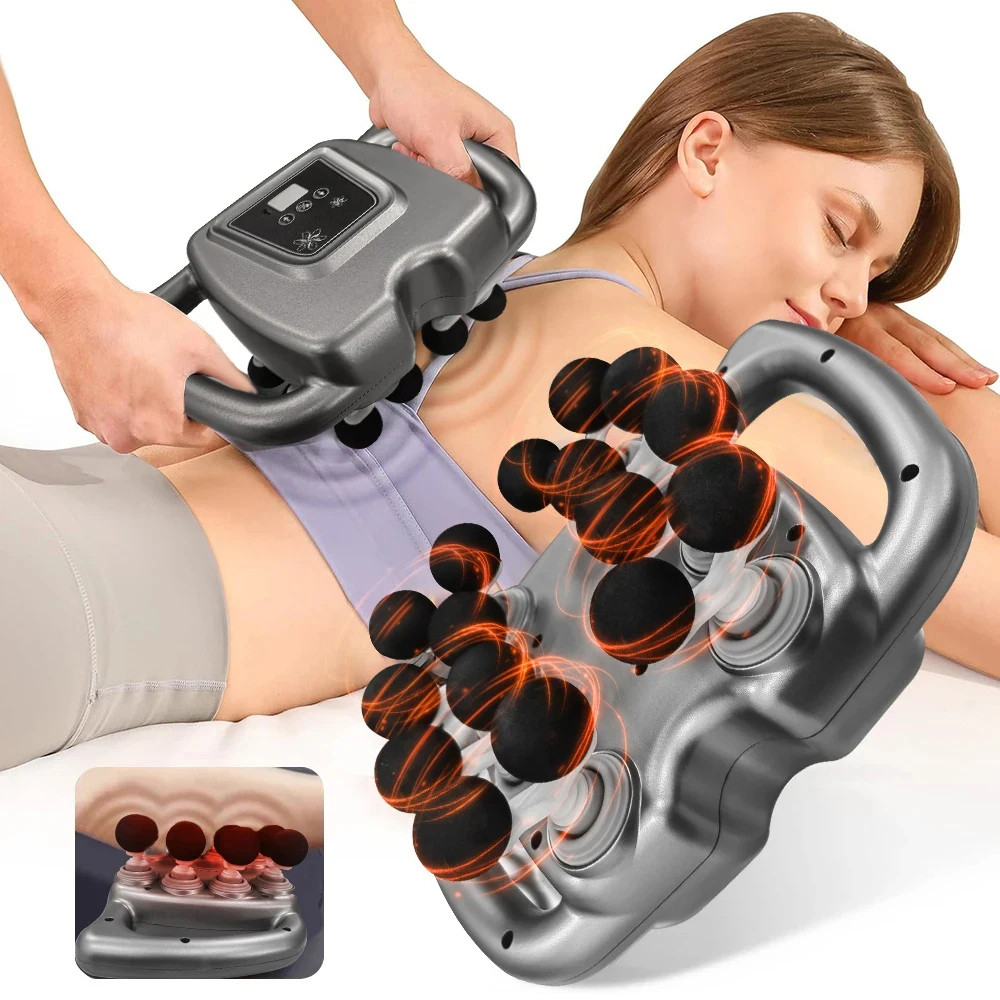 Fascia Gun Muscle Massage Gun Sixteen High Frequency Neck Shoulder Waist Massage Machine Professiona