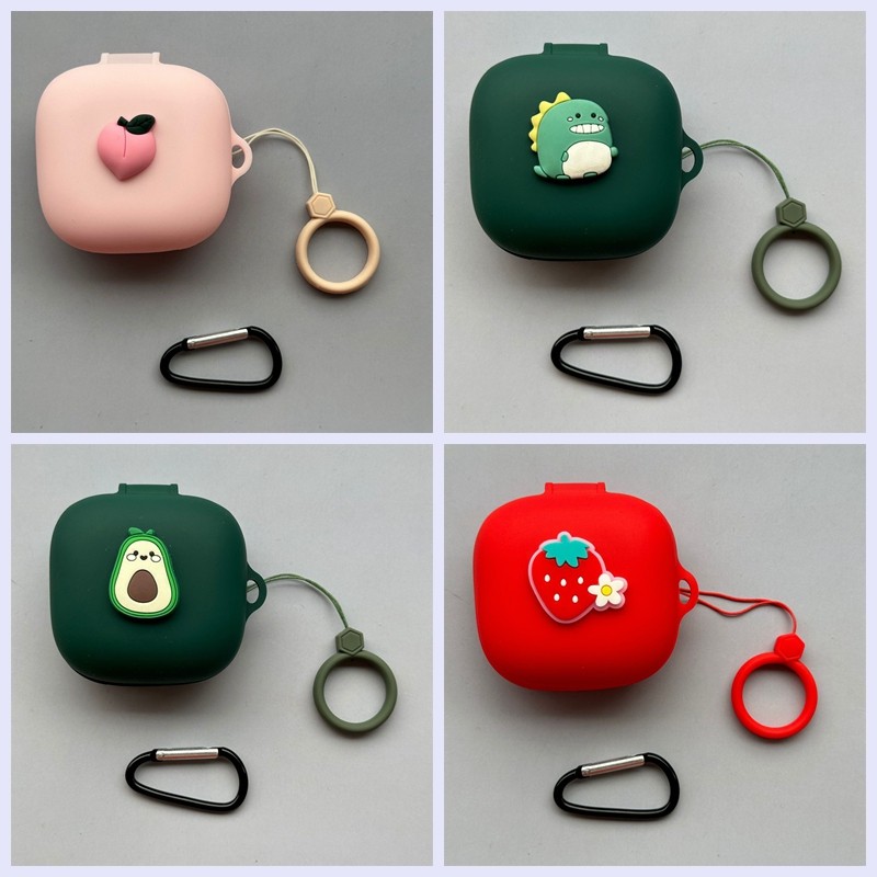 Cartoon For JBL LIVE PRO+ / pro2 /Live Free 2 TWS case Anti loss ring hearphone Box Silicone  Earpho