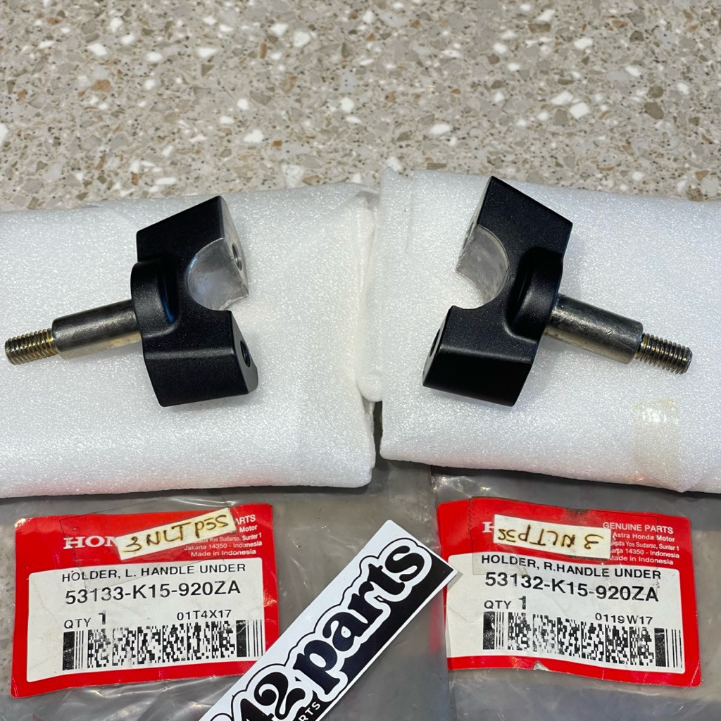 RAISER DUDUKAN STANG STIR CB150R CB 150 R LED V2 V3 SET KANAN KIRI ORIGINAL AHM 53132 53133 K15 920Z