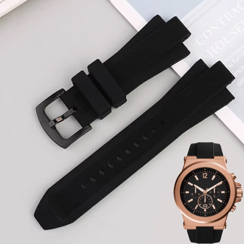 For Miael Kors MK8184 MK8152 MK9020 MK8730 MK8761 8295 8296 8445 Men MK Wat Strap Rubber Soft Bracel