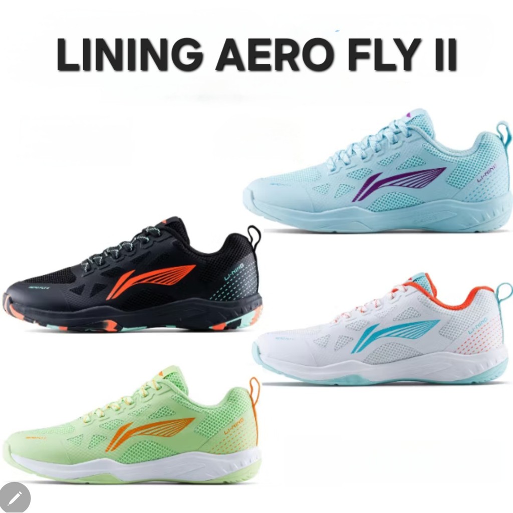 Sepatu Badminton Lining AERO FLY II Sepatu Bulu Tangkis Lining ORI LINING