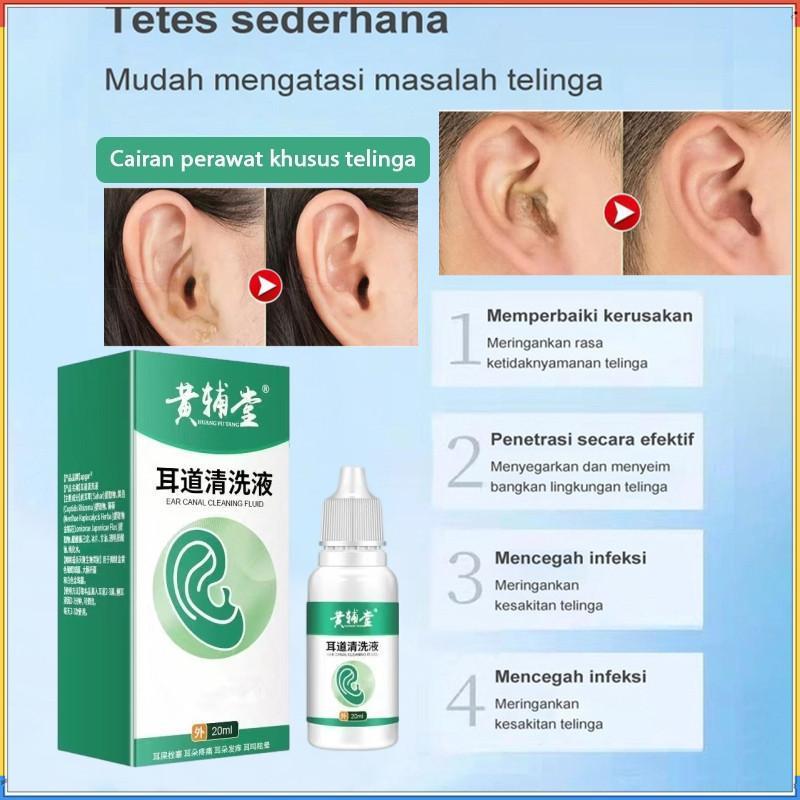 Tetes telinga cairan obat telinga berdengung obat telinga tuli 20ml Cairan pembersih telinga