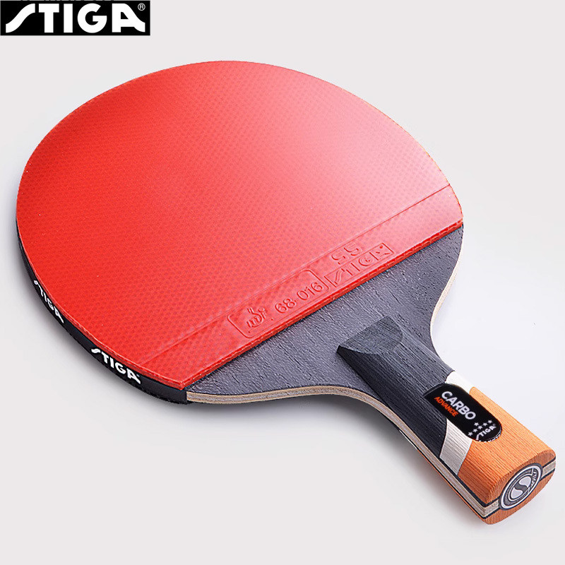 STIGA CARBO 6 Star Table Tennis Racket 5+2 Carbon Ping Pong Paddle for Advanced Fast Attack Both Sid