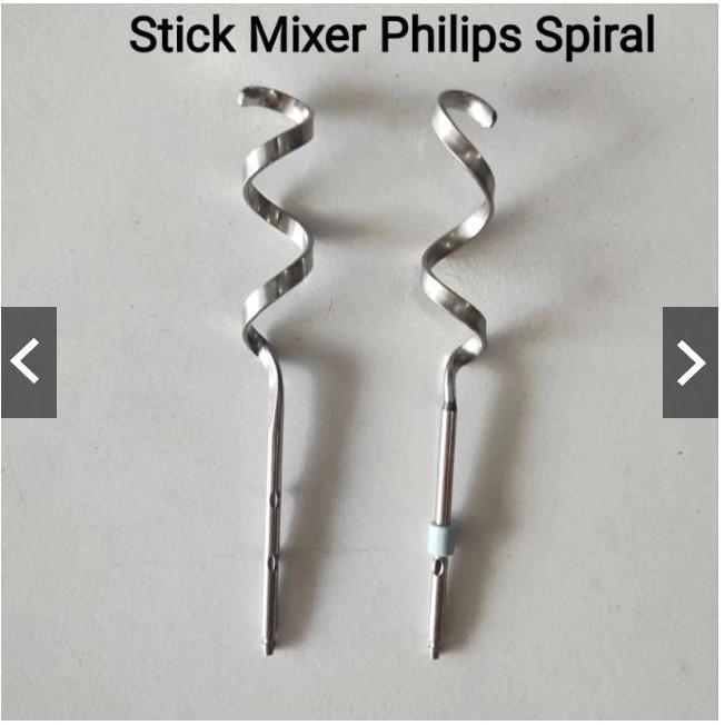 Philips Stick Mixer Spiral Type HR 1530 1500 1538 - Dough Hook Original CUCINA untuk Semua Tipe Phil