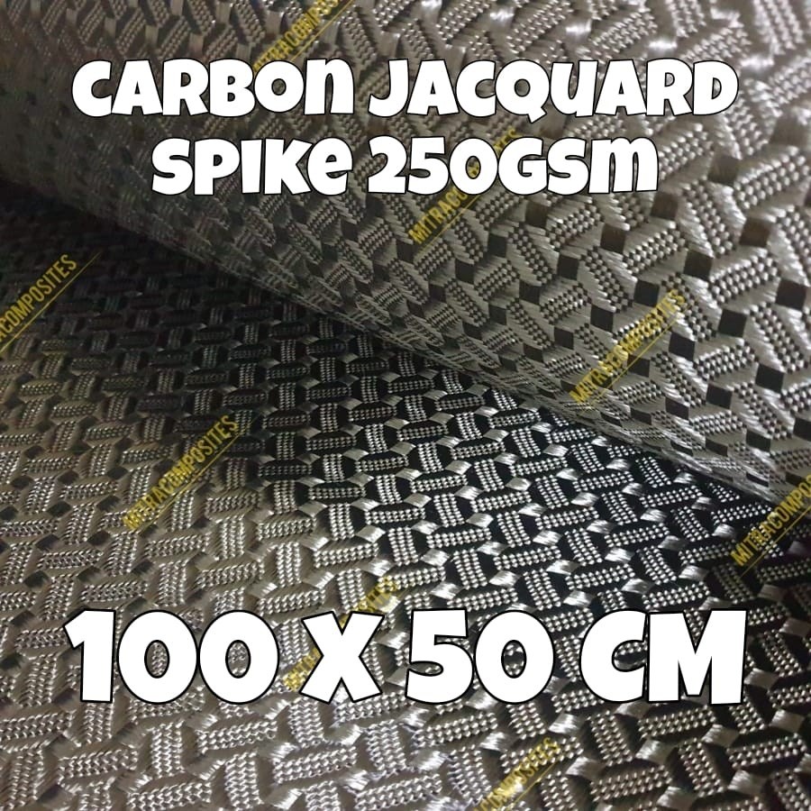 Carbon Kevlar Serat Karbon Jacquard 250gsm