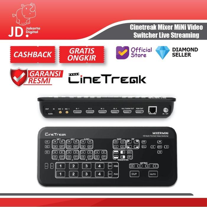 Cinetreak Mixer MiNi Video Switcher Live Streaming Kamera