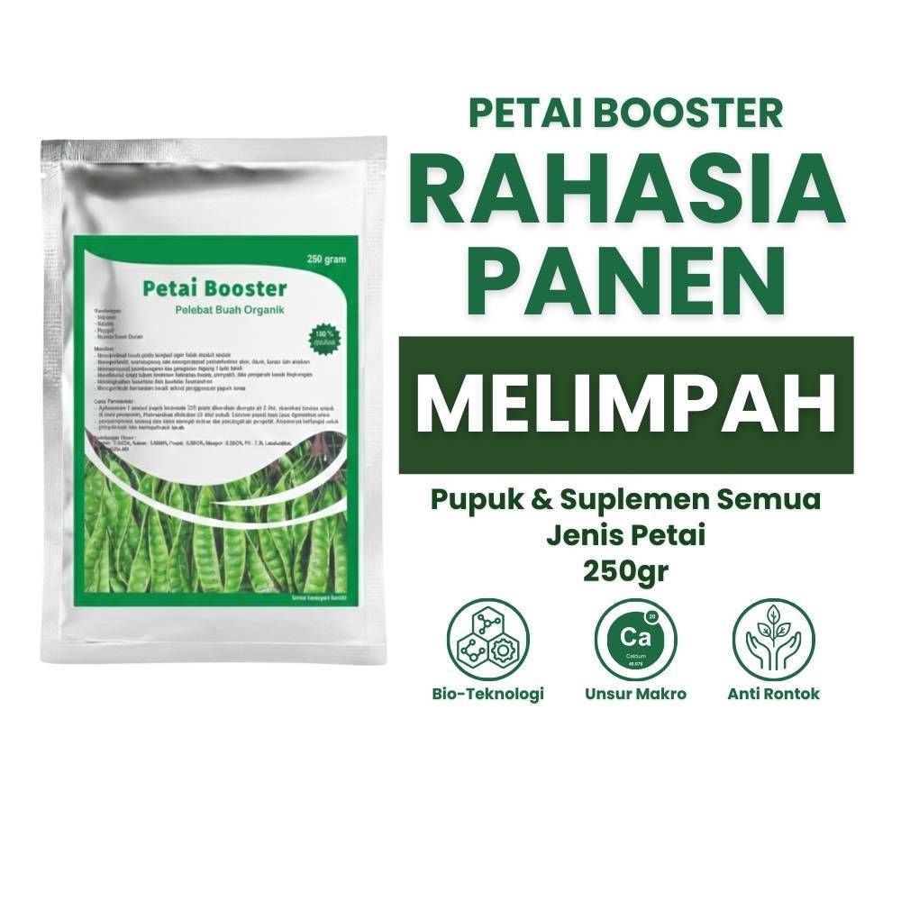 Pupuk Petai Booster 250 gram - Pupuk Pelebat Buah Petai - Pupuk Petai Multifungsi