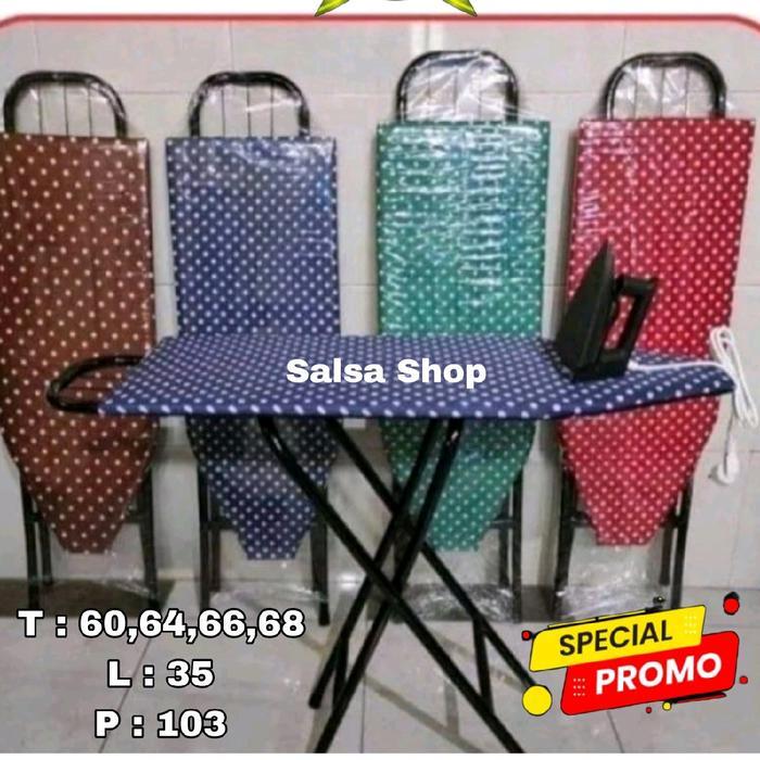 [HARMONY STAR] Meja setrika jumbo meja setrika berdiri meja setrika lipat meja setrika portable meja