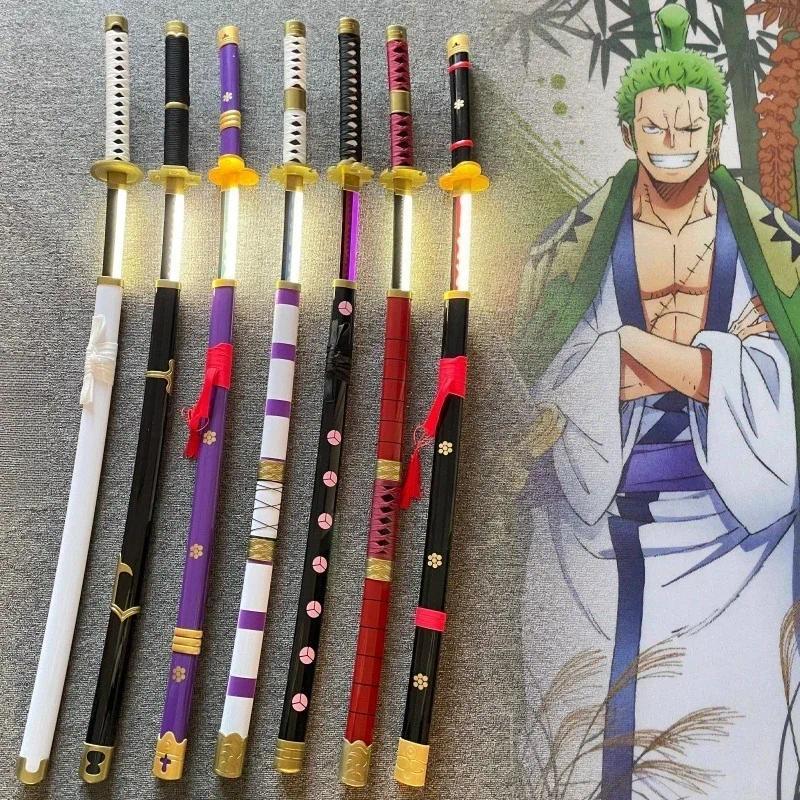 40in Luminou Roronoa Zoro Katana Sword Led Light Anime Zoro Cosplay Prop Real Japanese Katana Origin