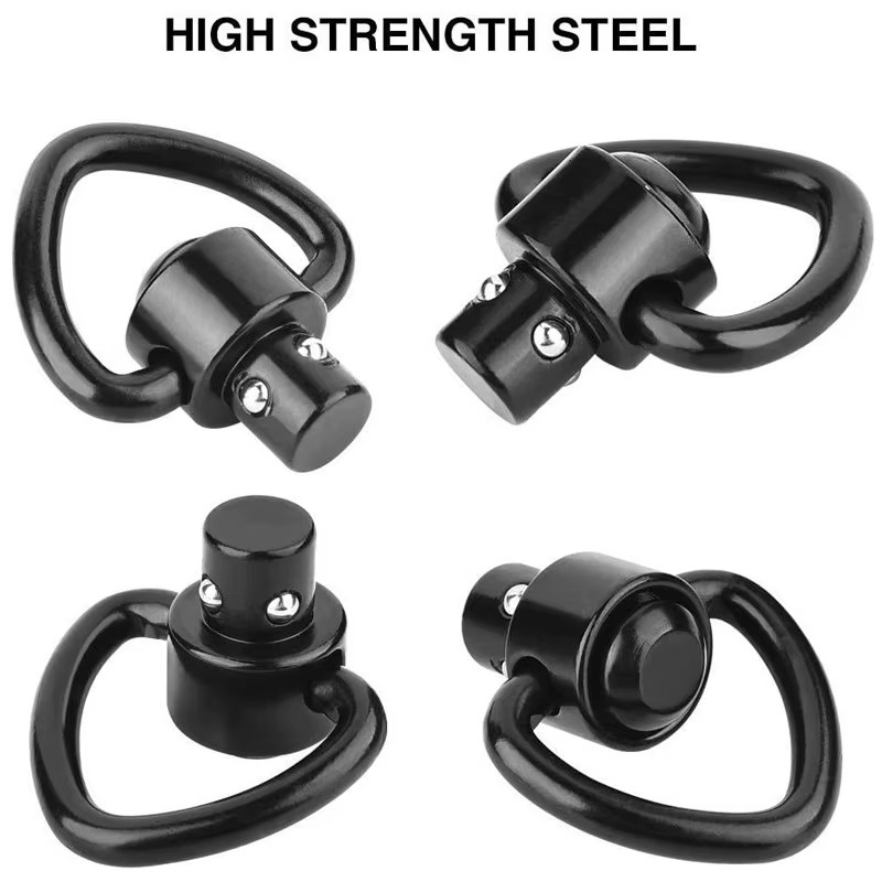 QD Quick Release  Sling Swivel Buckle Heart Shaped Steel Ball Ring Adjustable for Airsoft AK Rifle