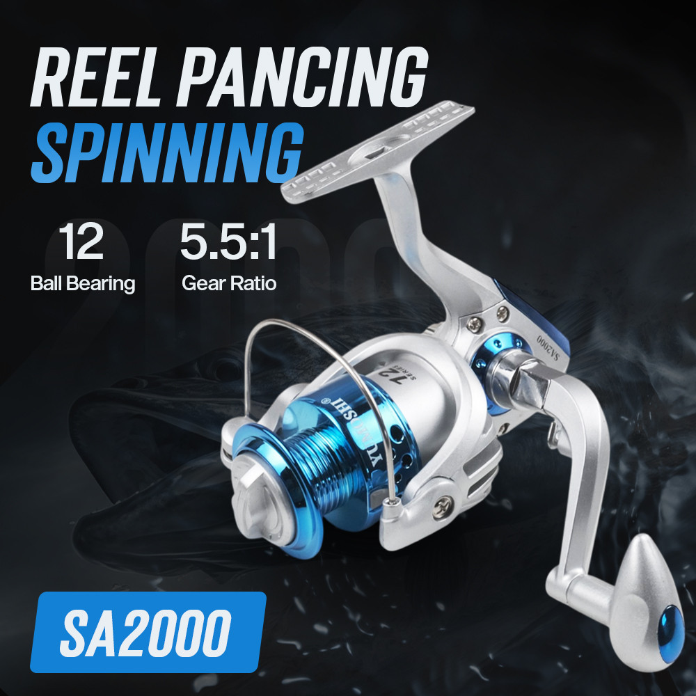 YUMOSHI SA2000 Reel Pancing Spinning Cocok Untuk Mancing Galatama
