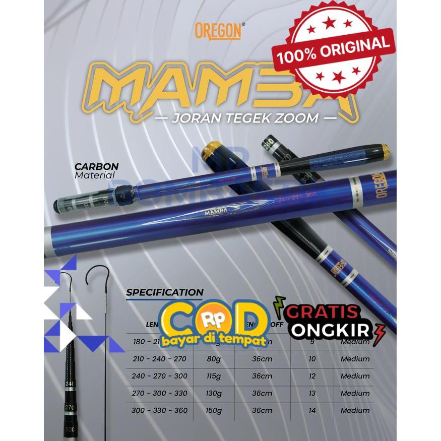 Joran Tegek Zoom Oregon Mamba -  180-210-240cm -bomb