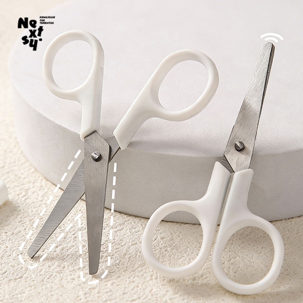 Gunting Putih mini Aesthetic White Scissors Mini