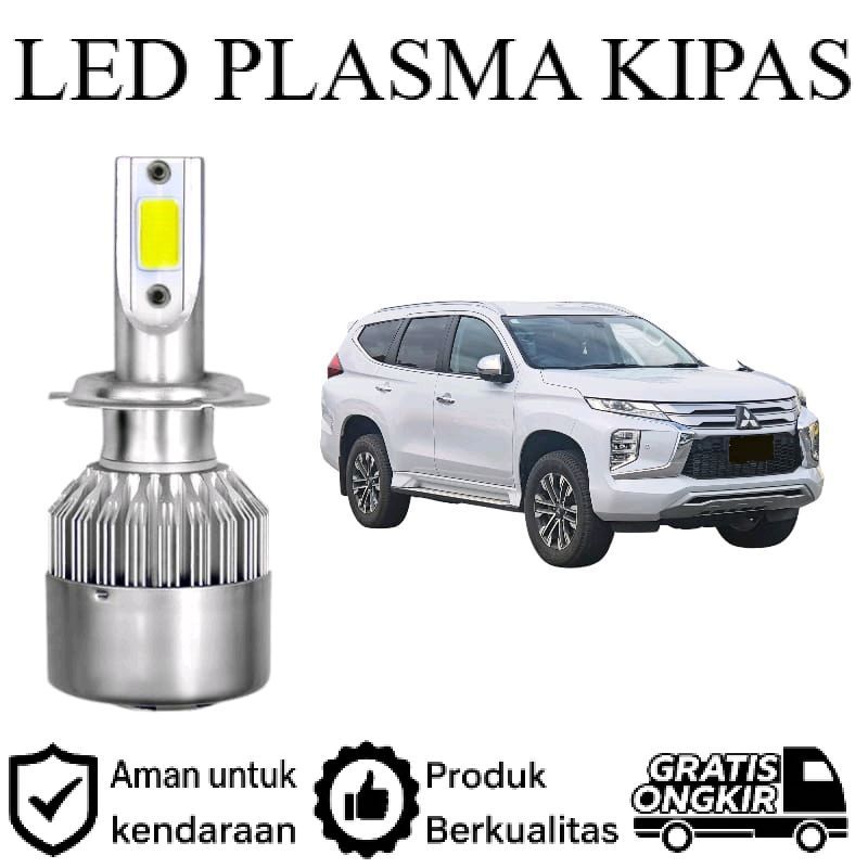 ORIGINAL 2pcs Lampu Utama Dekat LED H11 COB Mobil Mitsubishi Pajero Sport Gen3 Lie Cheng