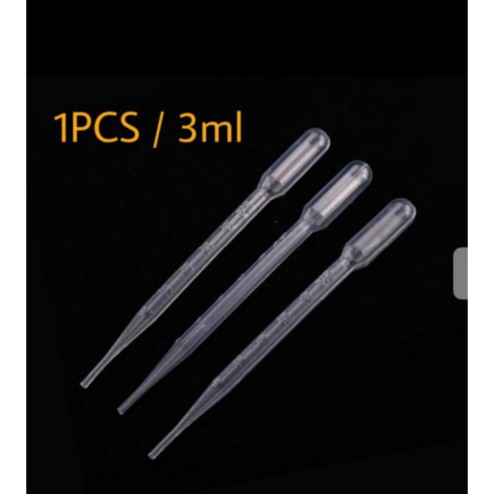 pipet tetes kutir kutu air aquarium plastik sedotan obat laboratorium pasteur 3ml cc