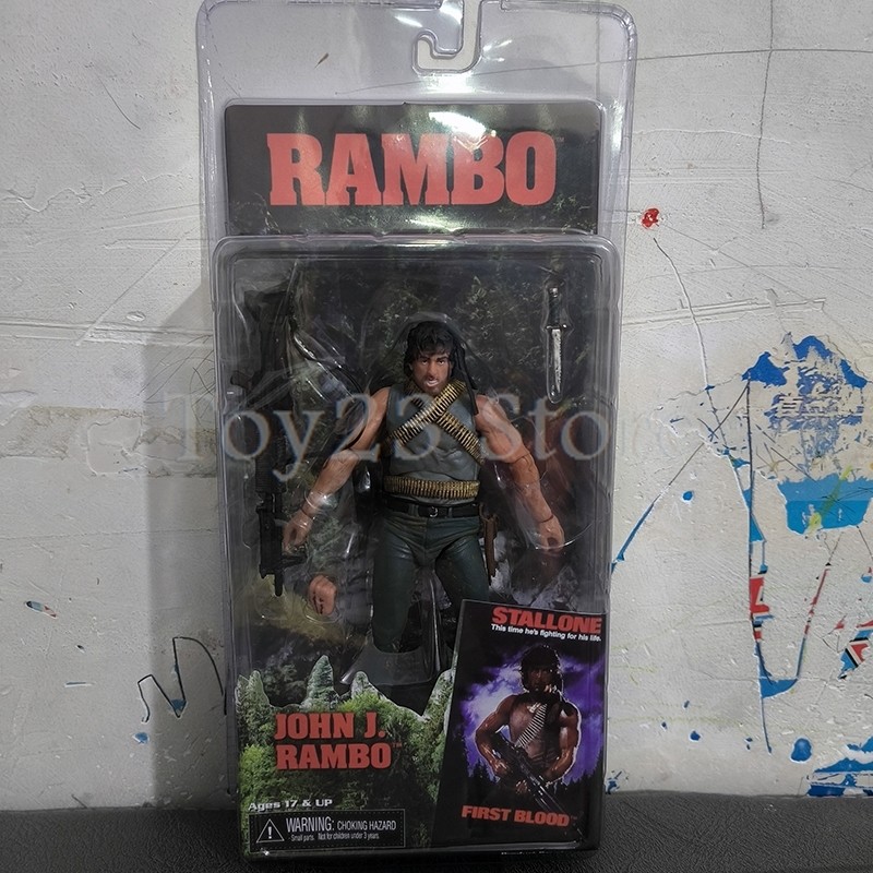 NECA Figure First Blood John J Rambo Action Figure Collectible Model Special Forces Soler NECA Toys 