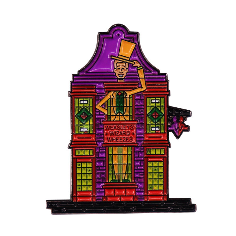 HxxP Weaslley Wizard Wheezes Enamel Pin Magic Wizarng World SHOP Broo Bookish Fans Gift