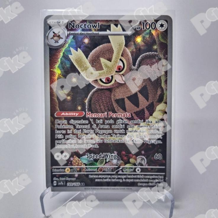 Kartu Pokemon TCG Indo - Noctowl sv7s | 189/166 AR