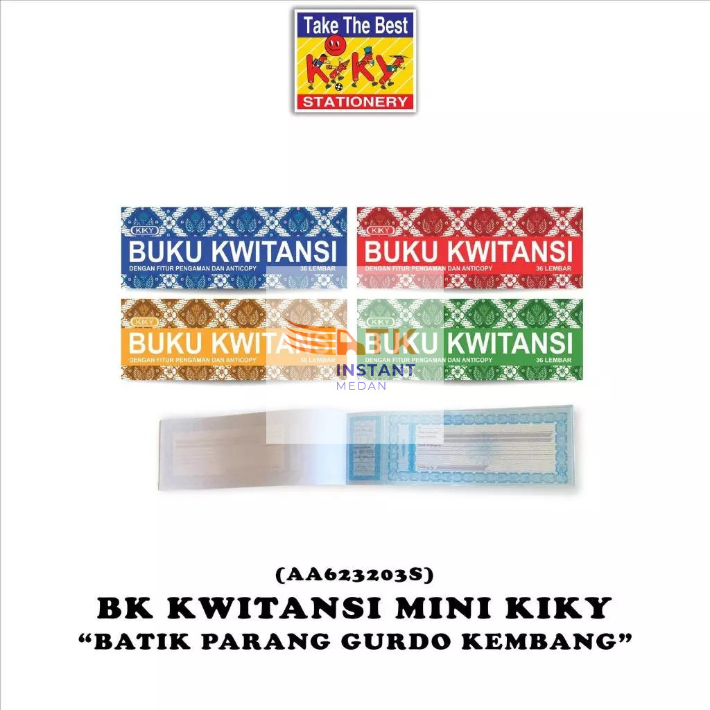 Kwitansi Kiky Kecil Besar Isi 36 50 100 Lembar Eceran Nota Keuangan