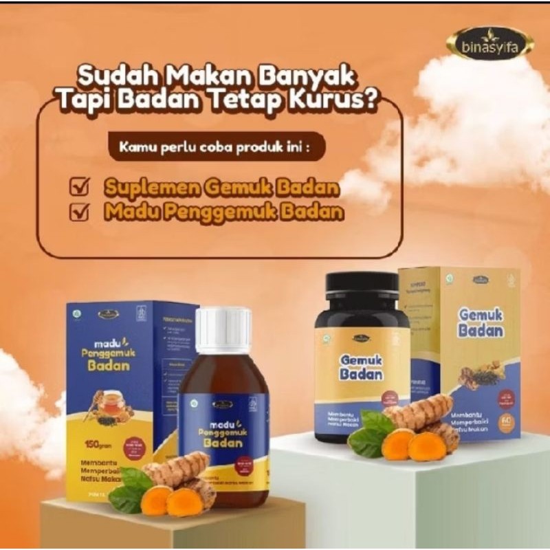 PASTI ORIGINAL Madu Pengemuk Badan BPOM Binasyifa Penambah Berat Badan