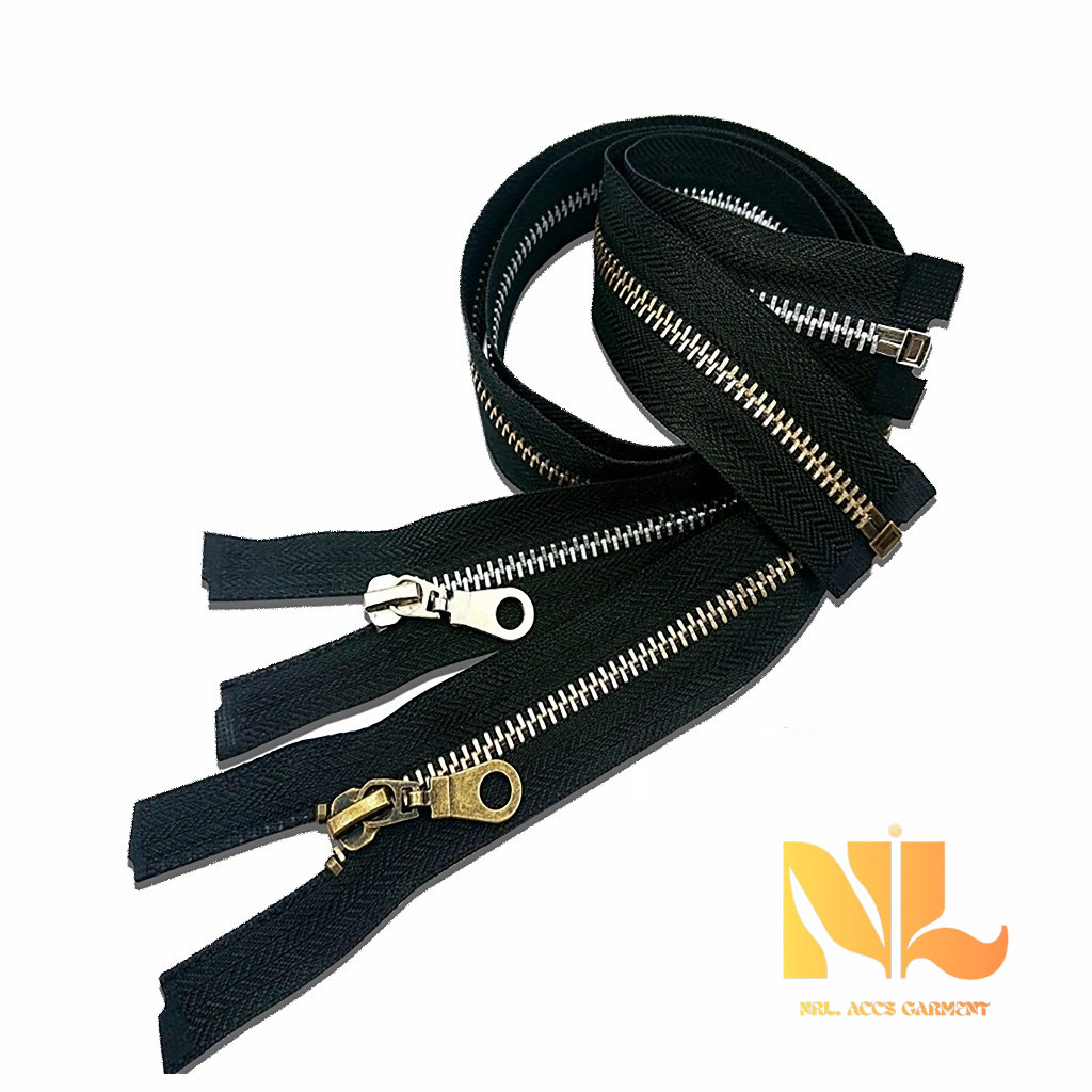 (5 PCS) Resleting Jaket Besi 70 CM (28 Inci) - Resleting Rell Besi No 5