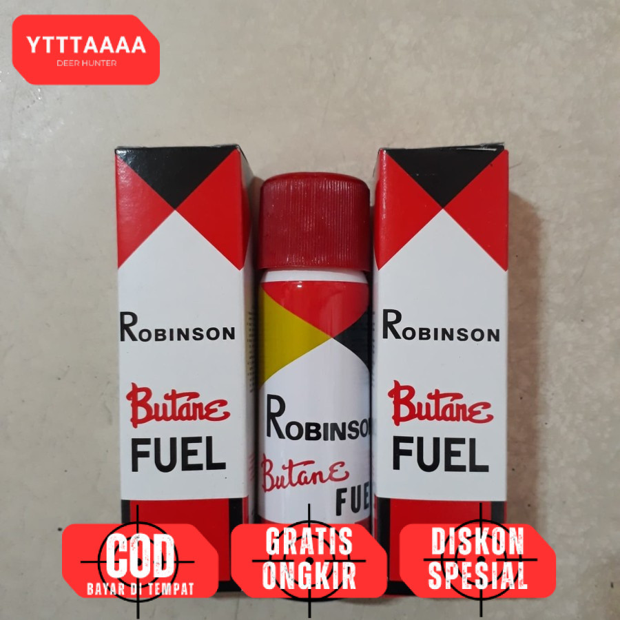 Isi Ulang Korek Gas Robinson 120,gr REFIL gas Butane fuel 120-GR/37.g/220 g