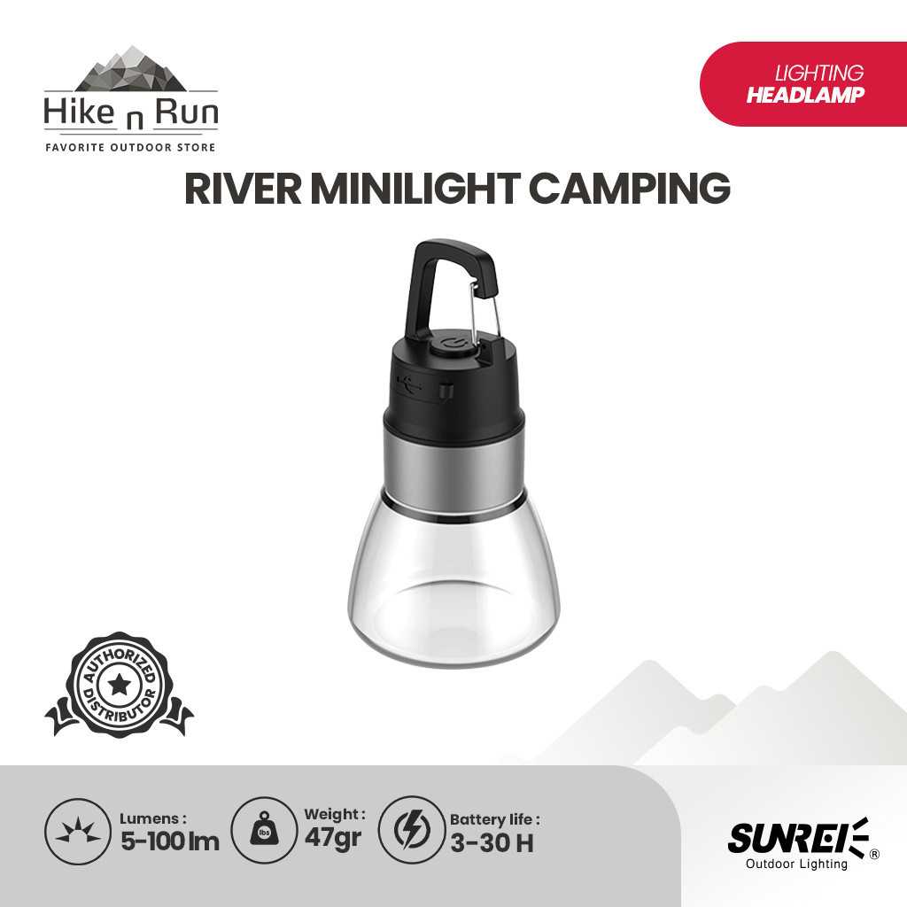 Sunrei Lampu Lentera Gantung Mini River Light Camping Riverlight Tenda Hiking Tutup  Botol Multifung