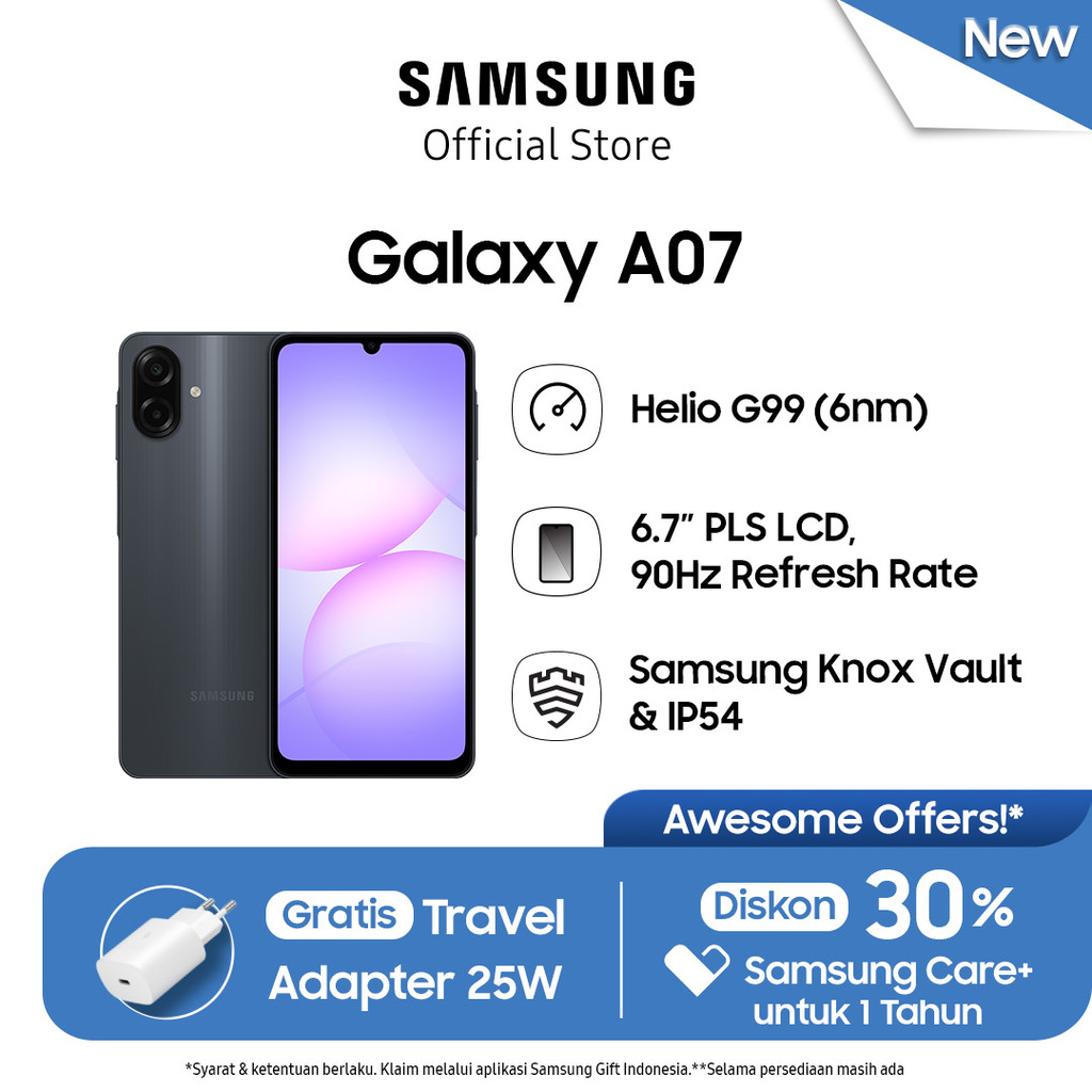 Samsung Galaxy A07 6/128GB - Black
