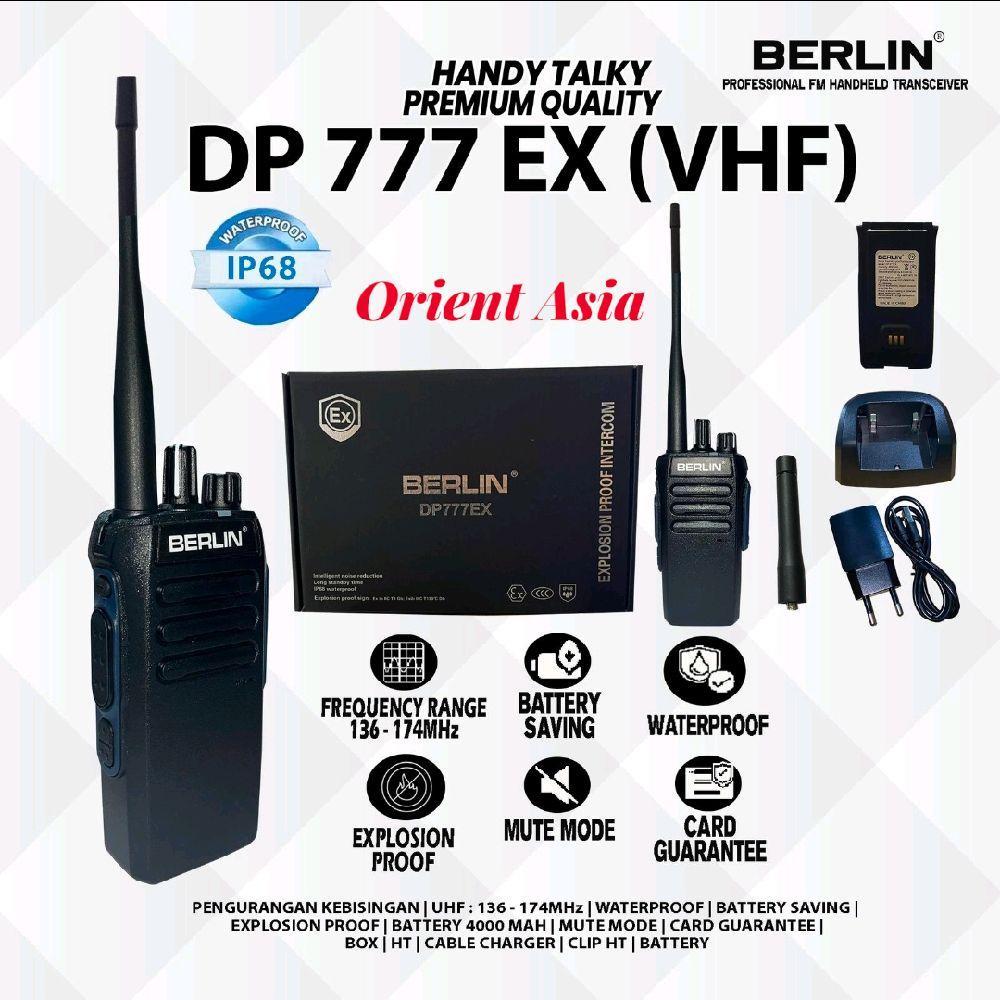 HT-EXPLOSION PROOF BERLIN VHF HT BL-DP 777EX GASPROOF ORIGINAL