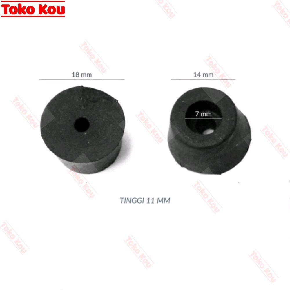 (TOKOKOU)Kaki Karet PVC Speaker Aktif Box Power Ukuran 18mm