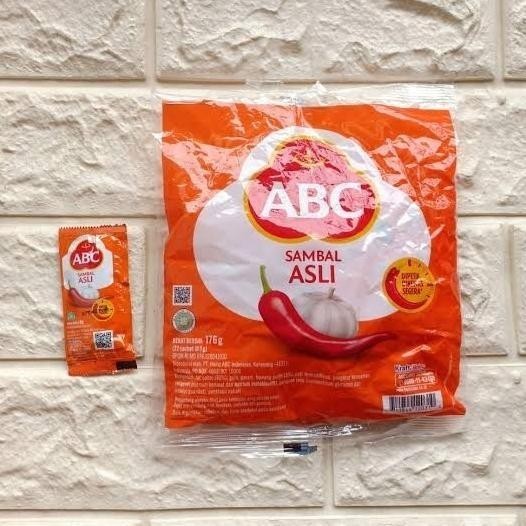 Saos Sambal ABC Asli Sachet - 1 Dus/Karton isi 21 Pak x 22 Sachet @8gr LM