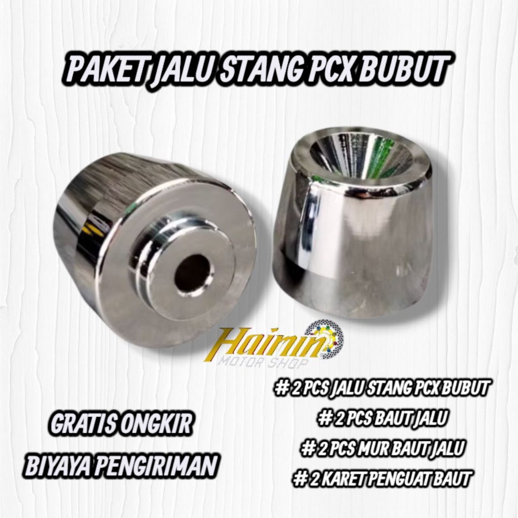JALU STANG VARIO 160 JALU BUBUT 160 SMOKE BANDUL PCX CHROME  VARIO 160