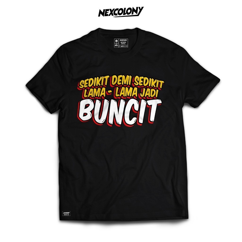 (COD) Kaos Hitam Sedikit Jadi Buncit - Nexcolony