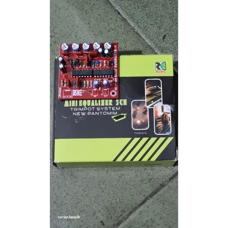 kit audio equalizer mini 5 channel mono type 644/ 872 trimpot rakitan ampli amplifier audio sound sy
