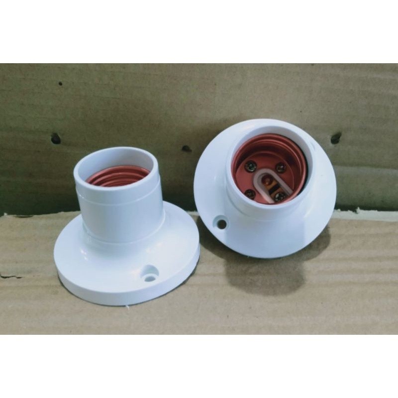 fitting lampu palafon plafon bulat putar biasa model fiting piting pitting colokan sambungan colokan