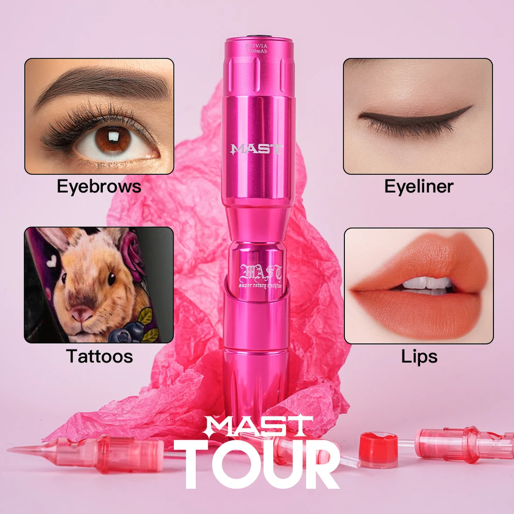 Mast Tour Tattoo Mahcine Wireless Tattoo Rotary Pen Permanent Makeup Professional Rotary Cartridges 