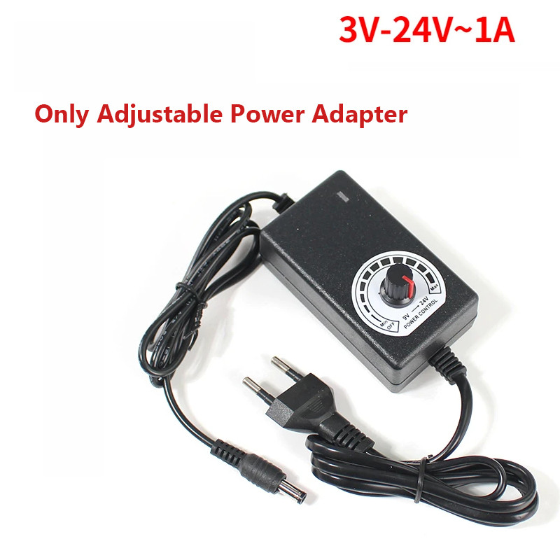 Adjustable Power Supply Adapter 3V 5V 6V 9V 12V 18V 24V 1A Power Adapter Universal 220V To 24V Adapt