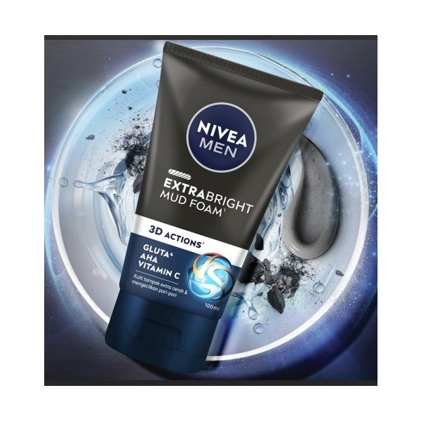 Nivea Men Extra Bright Mud Foam