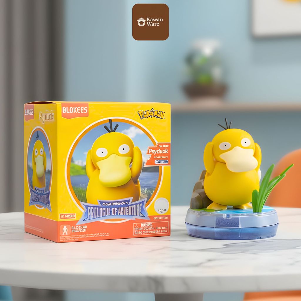KAWANWARE Mainan Figure Blokees Pokemon Psyduck Seri Classic Edition (74005)
