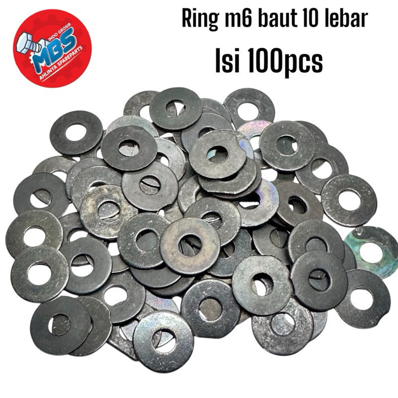 RING WASH M6 BAUT 10 BAJA LEBAR GROSIR COD