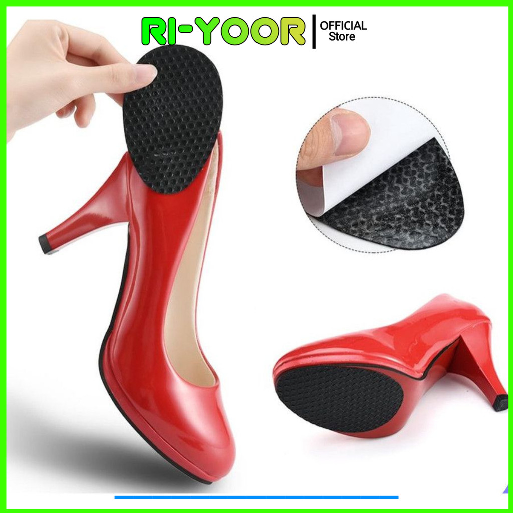 Outsole karet anti slip high heel karet alas anti licin hak tinggi sandal sepatu - Outsole karet ant
